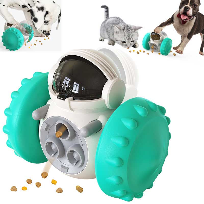 Superidag Cat and Dog Food Spill Toy Interactive Balance Car