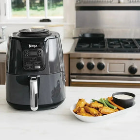 Home-Appliance Air Fryer Machine 4QT Air Fryer, Black, Kitchen