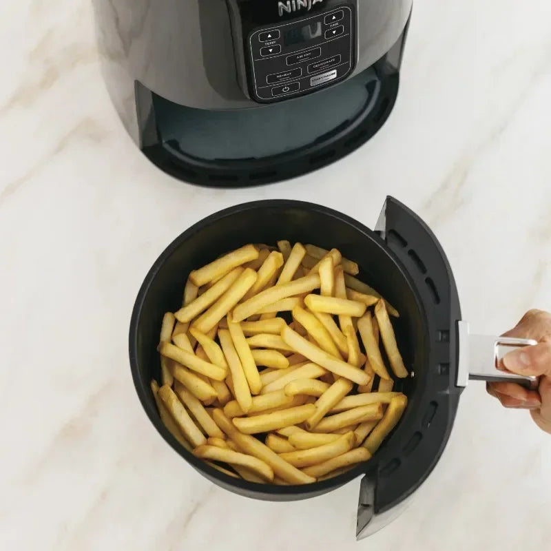 Home-Appliance Air Fryer Machine 4QT Air Fryer, Black, Kitchen